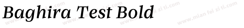 Baghira Test Bold字体转换